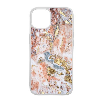 Pinkish and Gold marvanyos marvany mintas iPhone 15 Plus tok