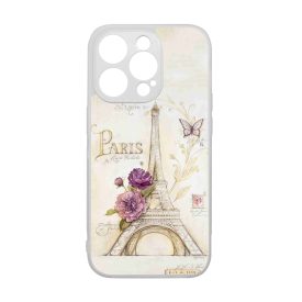 vintage párizs párizsi eiffel torony tornyos iPhone 15 Pro tok