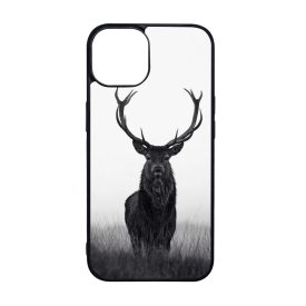 szarvas szarvasos agancs őszi fehér iPhone 15 Pro tok
