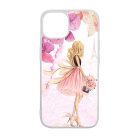 virágos fashion menyasszony párizs paris eiffel torony tavaszi iPhone 15 Pro tok