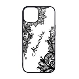 kérd a neveddel csipkés csajos iPhone 15 Pro tok