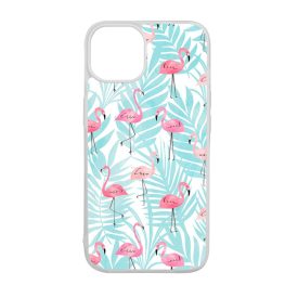 Flamingo Pálmafa nyár iPhone 15 Pro tok