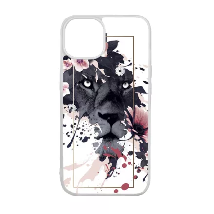 Gyönyörű oroszlán ajándék nőknek valentin napra iPhone 15 Pro Magsafe tok