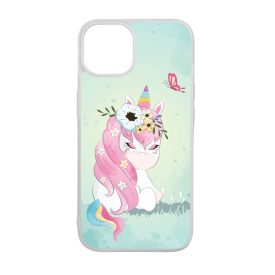 Édes unikornis és a Pillangó unicorn egyszarvú iPhone 15 Pro tok