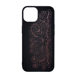Elegáns Matyó - Rosegold magyar mintás hungarian folk iPhone 15 Pro tok