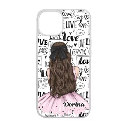 Kérd a Neveddel - LOVE Girl szerelem valentin napi iPhone 15 Pro Magsafe tok