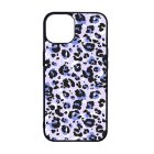 Purple Leopard Wild Beauty Csajos Allat mintas iPhone 15 Pro tok