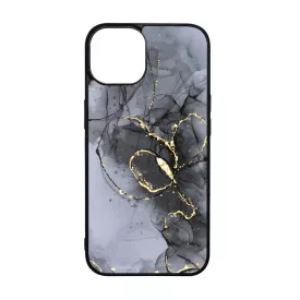 Golden Black marvanyos marvany mintas hatás iPhone 15 Pro tok