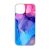 Blue Pink Gradient Ink kek rozsaszin marvanyos iPhone 15 Pro tok