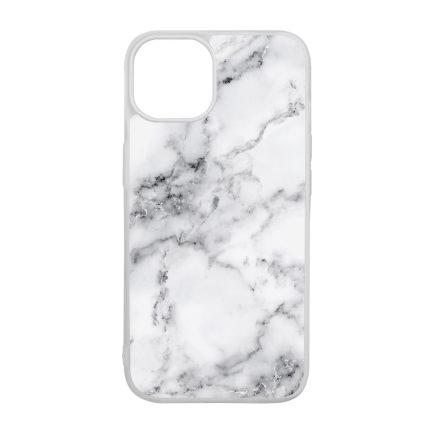 Luxury White marvanyos marvany mintas iPhone 15 Pro tok