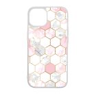 Geometric Rose Gold marvanyos marvany mintas iPhone 15 Pro tok
