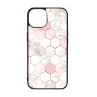 Geometric Rose Gold marvanyos marvany mintas iPhone 15 Pro tok