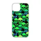 Green Skulls - Halloween iPhone 15 Pro Magsafe tok