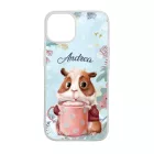 Kakaós hörcsög - Téli mintás iPhone 15 Pro Magsafe tok