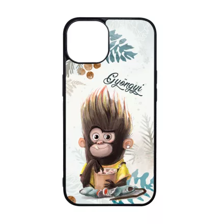 Kávés Maki - Téli mintás iPhone 15 Pro tok