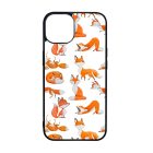 Rajzolt Róka mintás iPhone 15 Pro tok