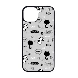 Mrrr Cuki Cica mintás iPhone 15 Pro tok