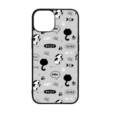 Mrrr Cuki Cica mintás iPhone 15 Pro Magsafe tok