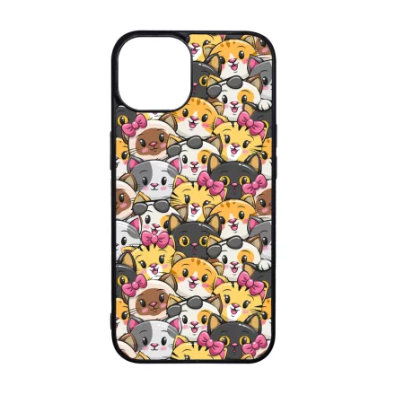 A legcukibb cica mintás iPhone 15 Pro tok