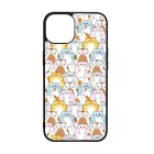 Tündéri Kawaii cica mintás iPhone 15 Pro Magsafe tok