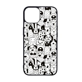 Aranyos kutya mintás iPhone 15 Pro tok