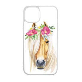 Csodaszép rajzolt lovas iPhone 15 Pro tok