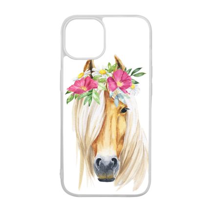 Csodaszép rajzolt lovas iPhone 15 Pro tok