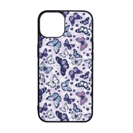 Gyonyoru lila pillangok iPhone 15 Pro tok
