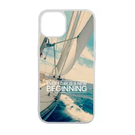 Minden nap egy új kezdet vitorlás tenger nyár iPhone 15 Pro Max tok