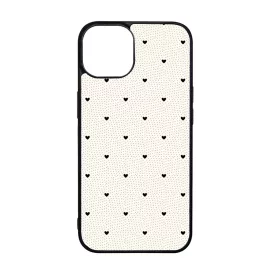 Elegáns szívecskés - CREAM - szives csajos iPhone 15 Pro Max tok