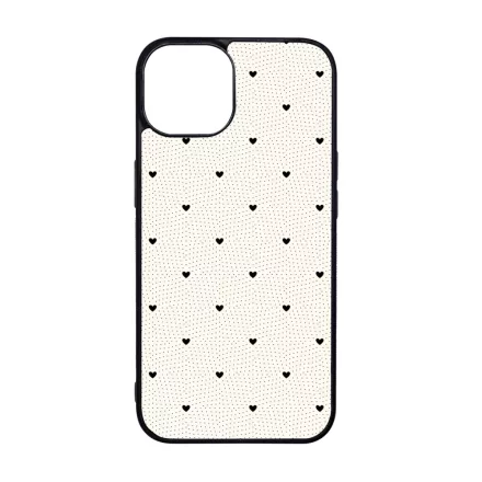 Elegáns szívecskés - CREAM - szives csajos iPhone 15 Pro Max Magsafe tok