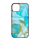 Ocean Blue Gold marvanyos marvany mintas iPhone 15 Pro Max Magsafe tok