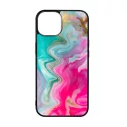 Pink gold Mixed Inks arany mintas marvanyos iPhone 15 Pro Max tok