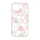 Geometric Rose Gold marvanyos marvany mintas iPhone 15 Pro Max Magsafe tok