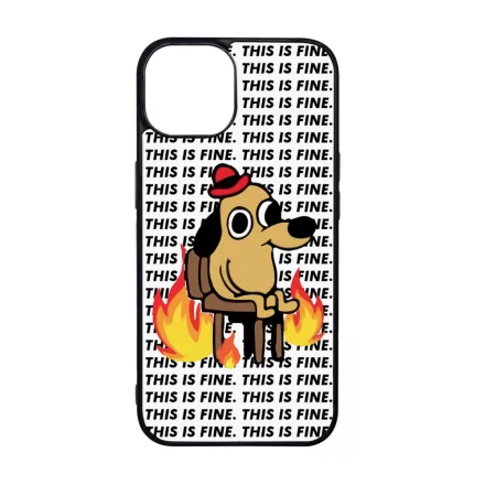 This is fine DOG kutyas meme iPhone 15 Pro Max Magsafe tok