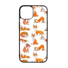 Rajzolt Róka mintás iPhone 15 Pro Max tok
