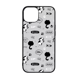 Mrrr Cuki Cica mintás iPhone 15 Pro Max tok