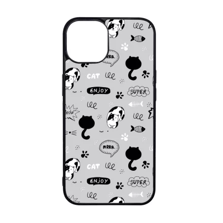 Mrrr Cuki Cica mintás iPhone 15 Pro Max Magsafe tok