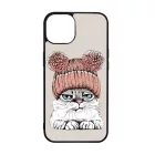 Cuki sapkás cica iPhone 15 Pro Max Magsafe tok