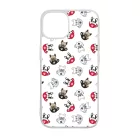 Cuki kávé és kutya mintás iPhone 15 Pro Max tok