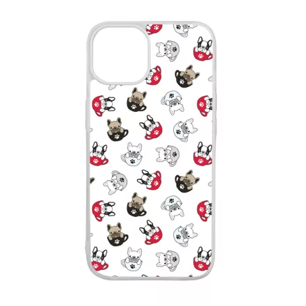 Cuki kávé és kutya mintás iPhone 15 Pro Max Magsafe tok