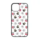 Cuki kávé és kutya mintás iPhone 15 Pro Max tok