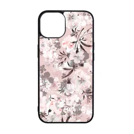 Puderpink tavaszi viragos iPhone 15 Pro Max tok