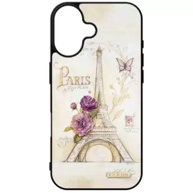 vintage párizs párizsi eiffel torony tornyos iPhone 16 tok