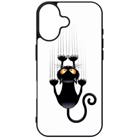 kapaszkodó macska macskás cica cicás iPhone 16 tok