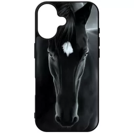 lovas fekete ló iPhone 16 tok