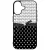 szerelem love fekete fehér pöttyös iPhone 16 tok