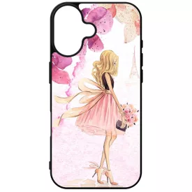 virágos fashion menyasszony párizs paris eiffel torony tavaszi iPhone 16 tok