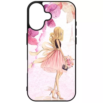 virágos fashion menyasszony párizs paris eiffel torony tavaszi iPhone 16 tok