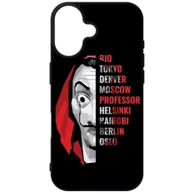 Mask - the Names - A Nagy Pénzrablás - la casa de papel iPhone 16 tok